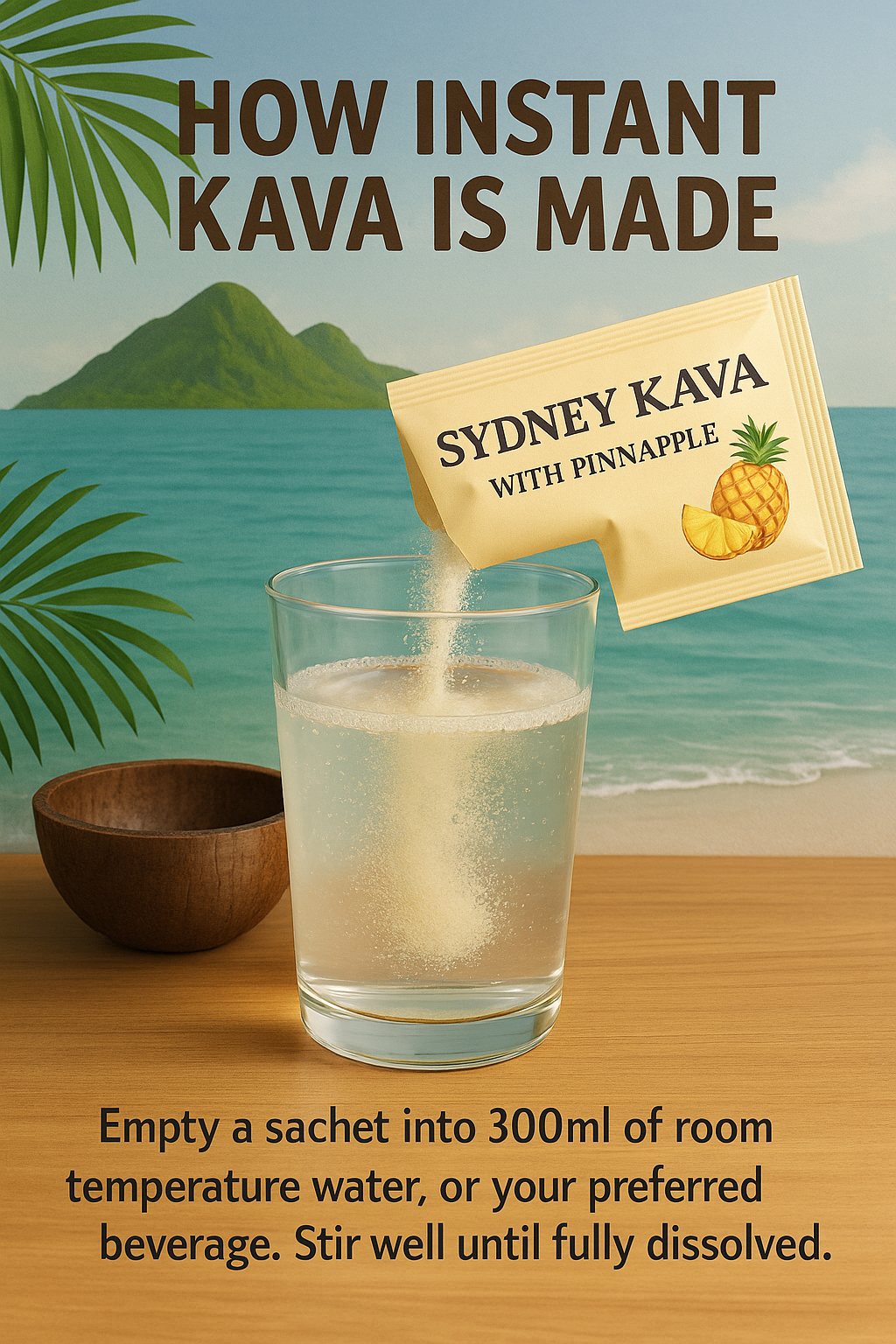 Sydney Instant Kava – Premium Noble Pineapple Blend (20 Sachets)
