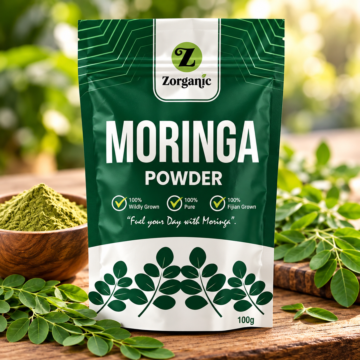 Zorganic Moringa Powder - 100g pouch