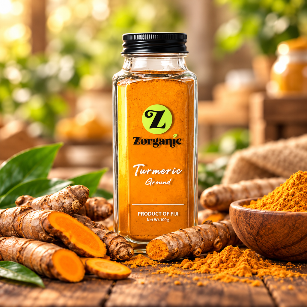 Zorganic Turmeric Powder in reusable glass jar - 100g