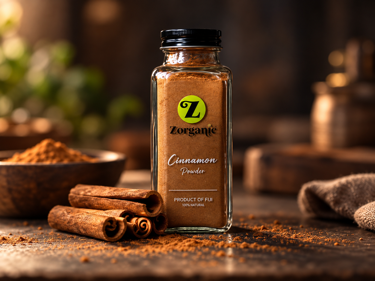Zorganic Cinnamon Powder in reusable glass jar - 120g