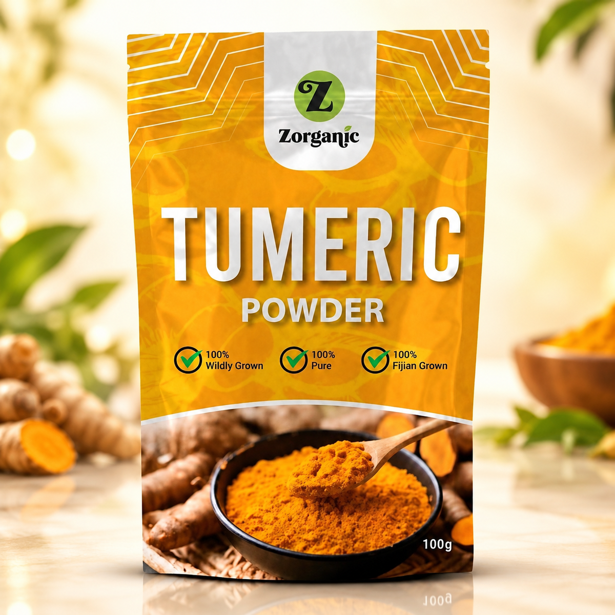 Zorganic Turmeric Powder - 100g pouch